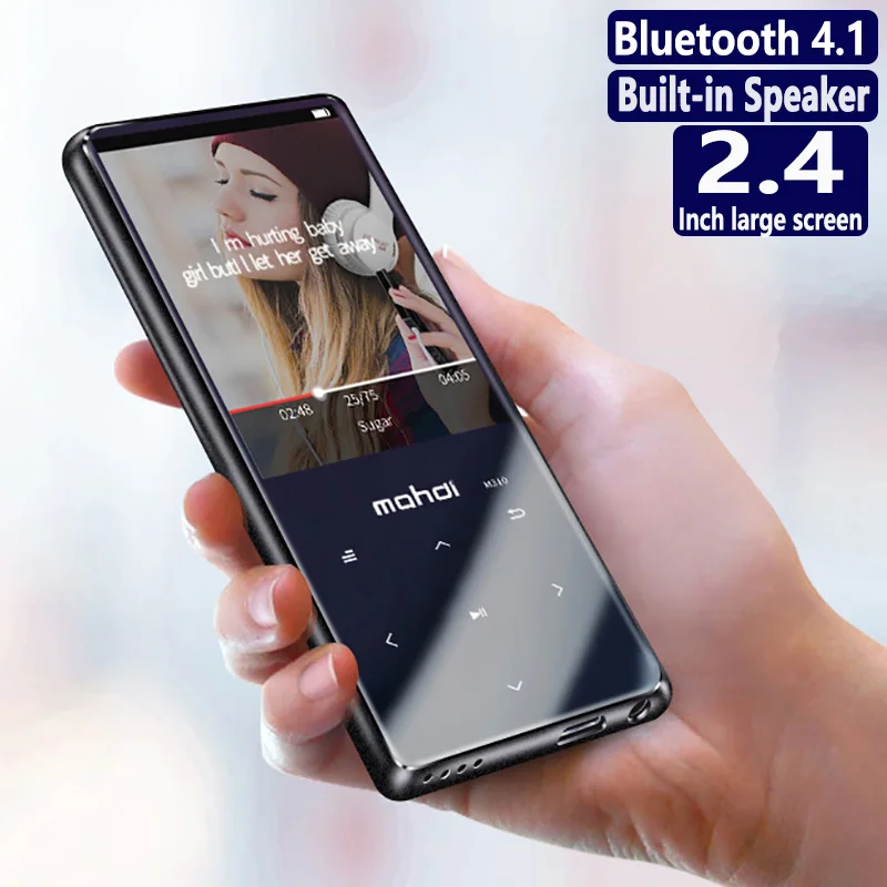 

New Arrival All Metal Touch Button HIFI Bluetooth MP3 Music Player Built-in Speaker High Quality Lossless Sound with FM E-book
