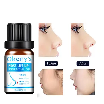 

Best 10ML Up Heighten Rhinoplasty Essential Oils Beautiful Nose Lift Up Cream Magic Essence Cream Natural Care Thin Smaller Nose