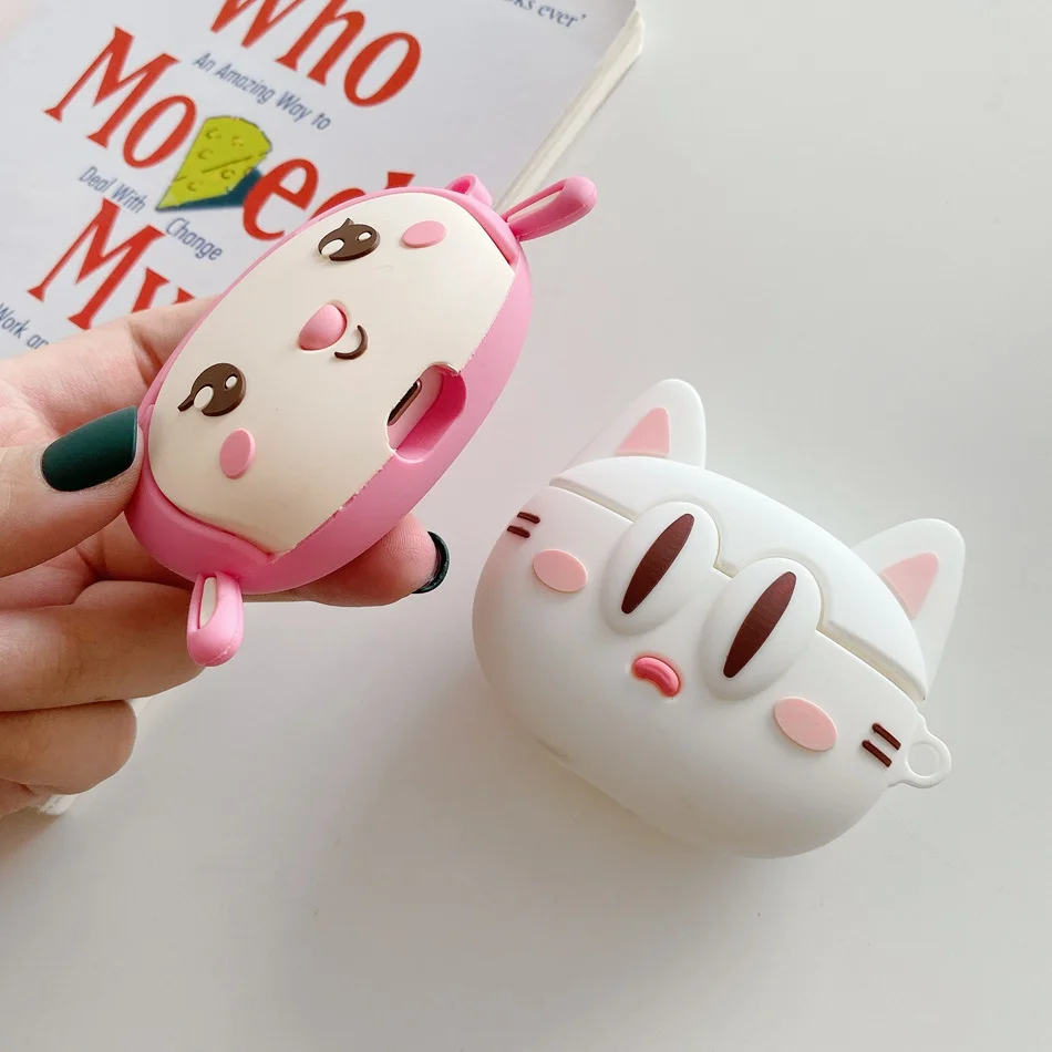 3D чехол для наушников для Airpods Pro Чехол Силиконовый радио свинья Мультяшные наушники/Earpods чехол для Apple Air pods Pro 3 чехол Брелок