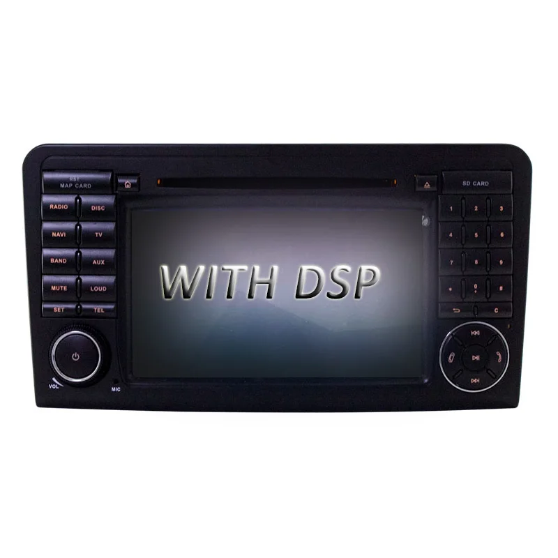 LJDA 2 Din Android 9,0 Автомагнитола для Mercedes Benz ML CLASS W164 ML350 ML300 Автомобильный мультимедийный плеер стерео аудио gps DVD wifi DSP - Цвет: WITH DSP