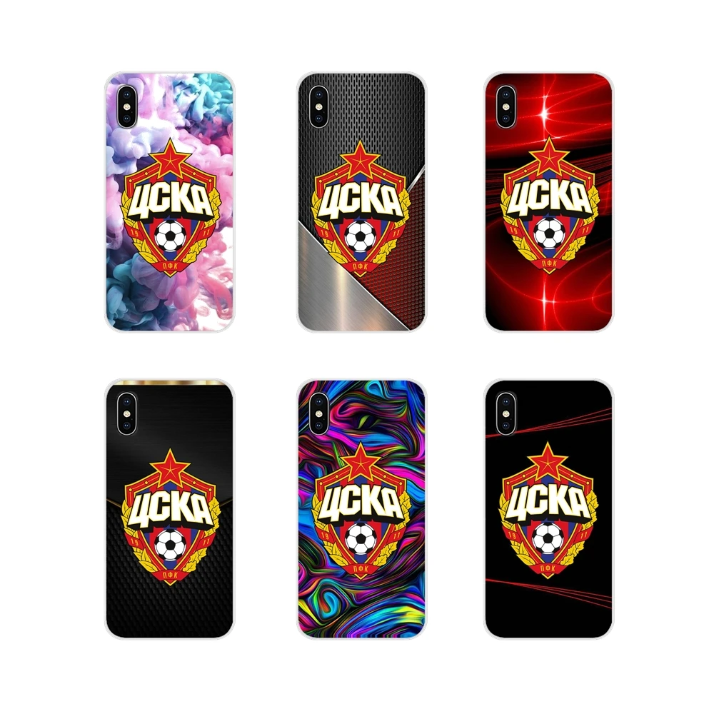 Мягкий силиконовый чехол для Apple iPhone X XR XS 11Pro MAX 4S 5S 5C SE 6S 7 8 Plus ipod touch 5 6 ЦСКА МОСКВА