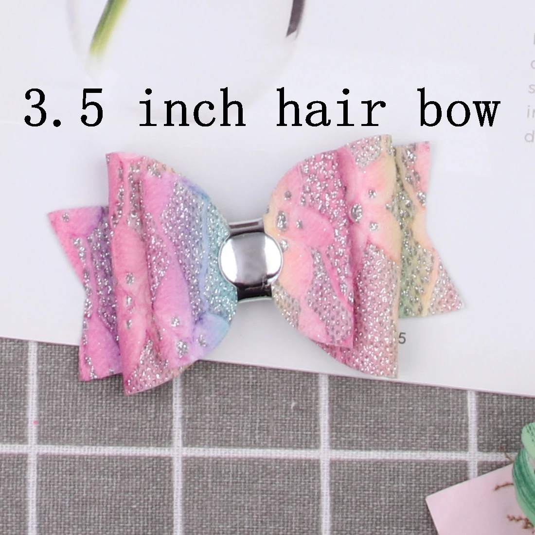 3.5 inch-4 1 шт. заколки для девочек, заколки с единорогом бабочка для волос с блеском, заколки 3 дюйма, радужные заколки для волос, Детские блестящие заколки для волос, Детские милые головные уборы - Цвет: 3.5 inch-4