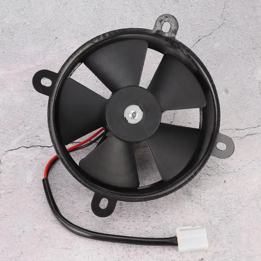 6in Radiator Electric Cooling Fan Black Vehicle Cooler Practical Car ATV Accessory Black Iron Brand New