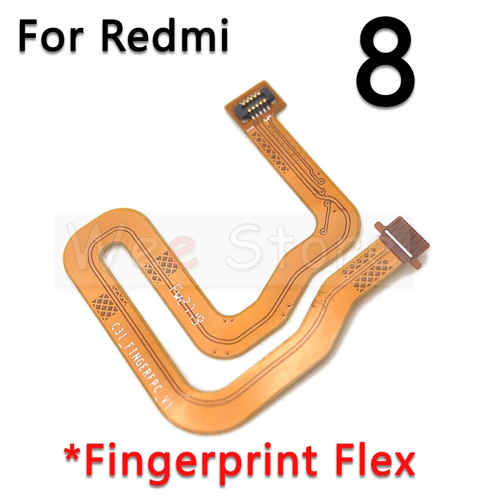 Задняя Кнопка Датчик отпечатков пальцев гибкий кабель для Xiaomi Redmi Note 8 8T 9 9s 9T K20 Pro