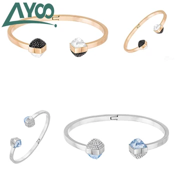

AYoo High Quality SWA New GLANCE Bracelet Adjustable Female Shiny Crystal Lady Bracelet