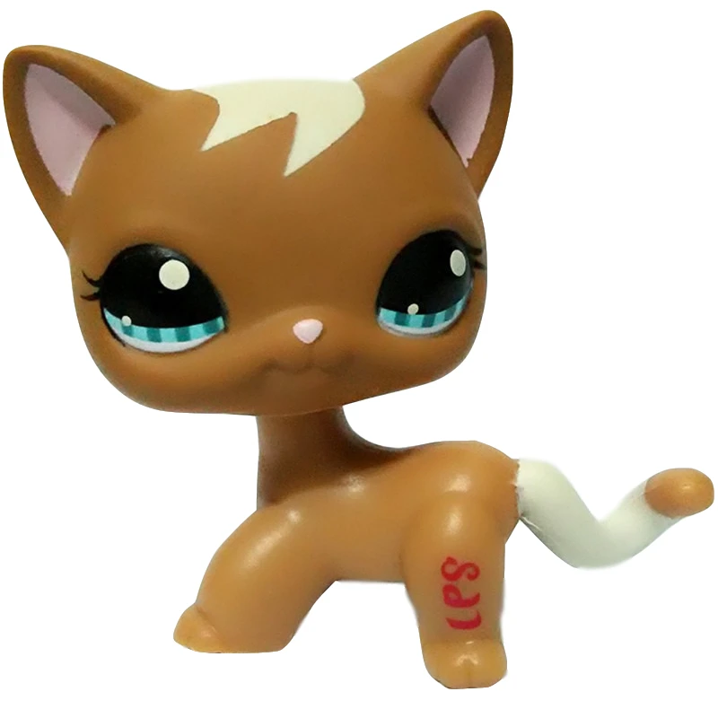 Real pet shop lps toys коллекция стоячие короткие волосы кошка старые Редкие фигуры