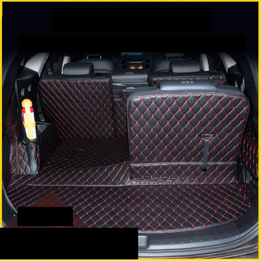 Для hyundai grand santa fe кожаные багажнике автомобиля коврик для багажника 2012 2013 Maxcruz