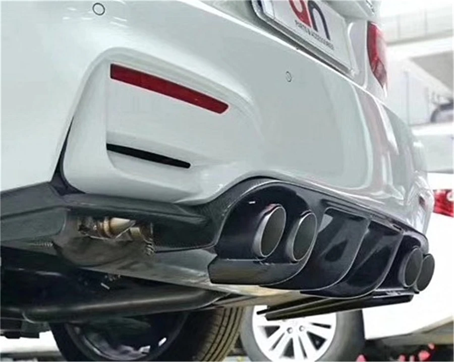 4 шт. в 67 мм из 89 мм выхлопные наконечники автомобиля Настоящее углеродное волокно глянцевый глушитель глянцевый черный нержавеющая сталь