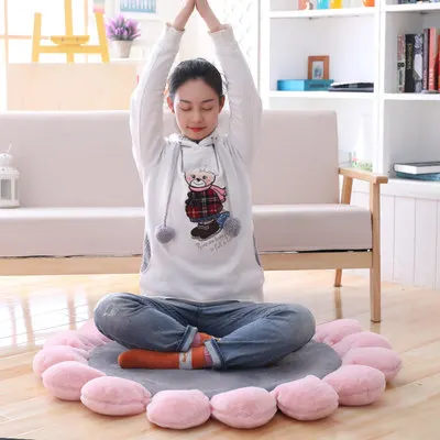 

INS Round Flower Cushion with Girl's Heart Baby Child Toys Christmas Gift Cushion Carpet Bedside mattress in bedroom