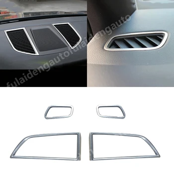 

4pcs For Porsche Macan 2015-2018 ABS Matte Car Dashboard Air AC Outlet Vent Trim Cover Frame Car Styling Accessories
