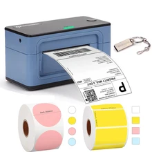 MUNBYN Thermal Shipping Label Printer 4 inch 4×6 Label USB Barcode Sticker Printer 40-110mm Paper Printing Express Lable Printer