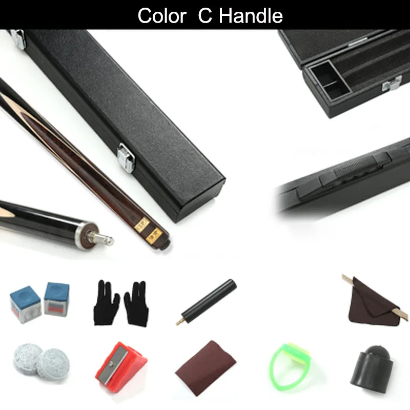 C Color Set B Новинка LP FA KEN модель 3/4 Кии для снукера 10 мм 11,5 мм размер наконечника 4 разных цвета чехол для снукера набор опций - Цвет: C Color Set B
