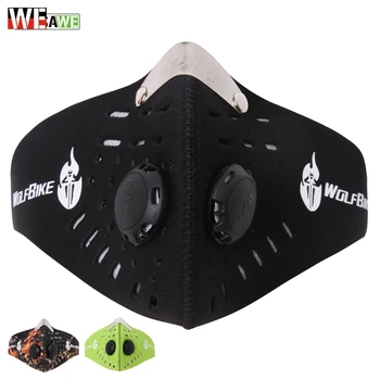 

WOSAWE Anti-pollution Motorcycle Face Mask Mouth-muffle with Filter Half Face Dust Mask Face Shield Winter Warm Biker Mask
