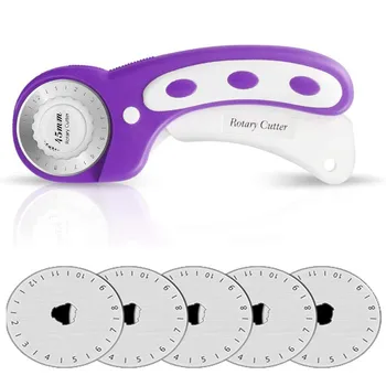 

LMDZ Rotary Cutter DIY Arts Crafts Cutting Cloth Tool Roller Wheel Round Knife Leather Paper Leather Craft Fabrics Accessories