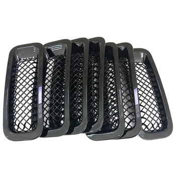 

7PCS Front Grill Cover Mesh Grille Insert Kit for 2011-2016 Jeep Patriot