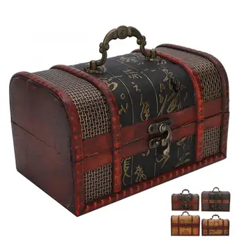 

Jewelry Storage Box Vintage Jewelry Storage Box Wooden Decoration Dust-Proof Display Box Organizer Case Decoration Jewellery box