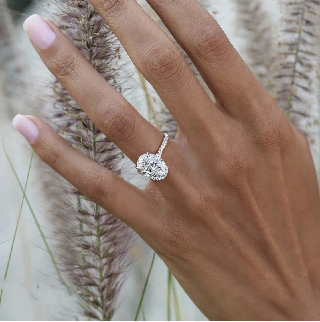 925 Sterling Silver Wedding Rings Finger Luxury oval cut 3ct Diamond Rings For Women Engagement gemstone Jewelry silver ring wedding rings silver rings