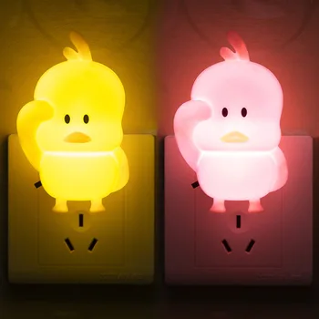 

Cute Yellow Dancing Duck LED Night Light Animal Baby Bedroom Sleep Bedside Lamp Children Kids Indoor Lighting Nightlight Holiday