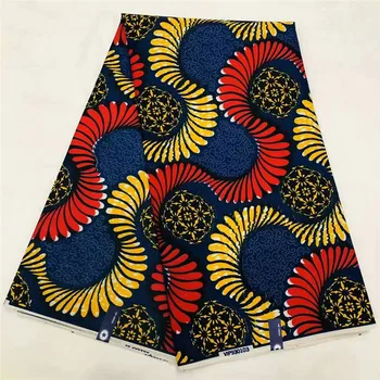 

Wonderful African batik wax fabric with nice print for lady dress (6yards/lot) WF22