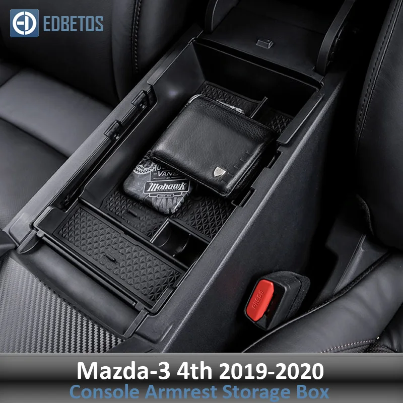 Подлокотник вторичный бардачок для Mazda 3- центральная консоль Органайзер лоток-Mazda 3 Аксессуары для укладки