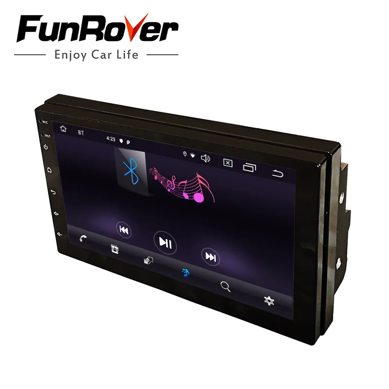 Top Funrover Android 9.0 2 din universal car dvd player gps navigation car stereo car radio video player streeing wheel control RDS 3