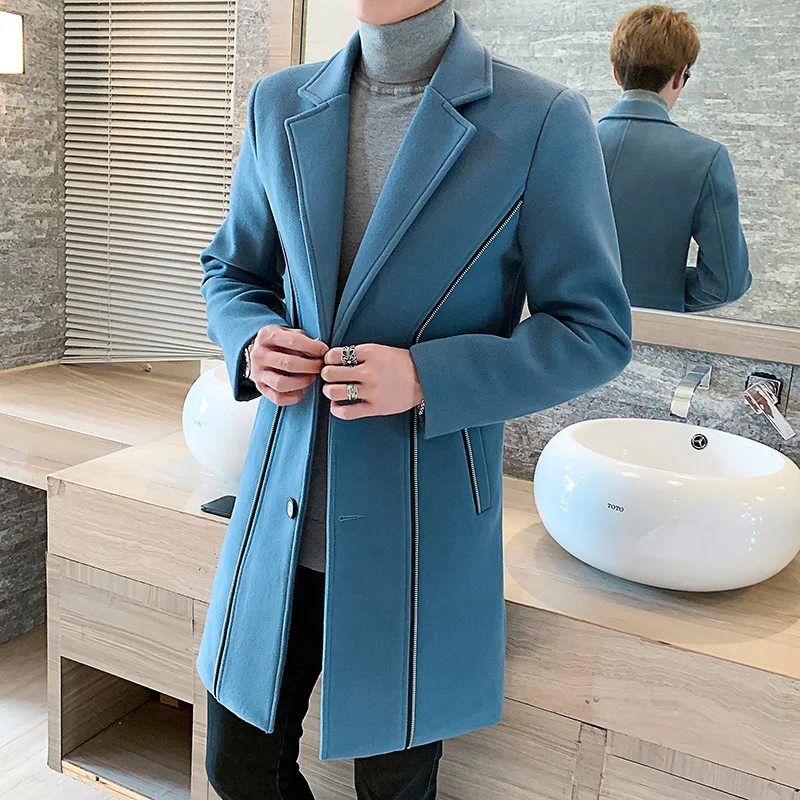 Blue man coat Clearance