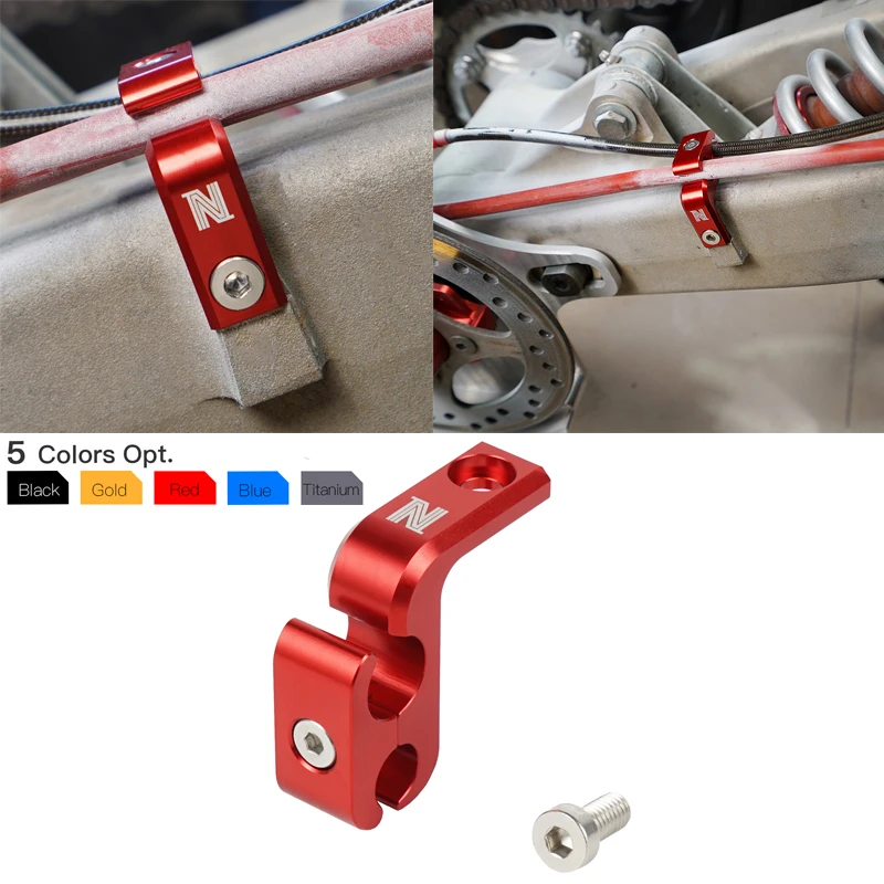 For Yamaha RAPTOR 700 NICECNC Front Brake Line Hose Guide Clamp Holder For Yamaha RAPTOR 700 700R GYTR EDITION SPECIAL EDITION