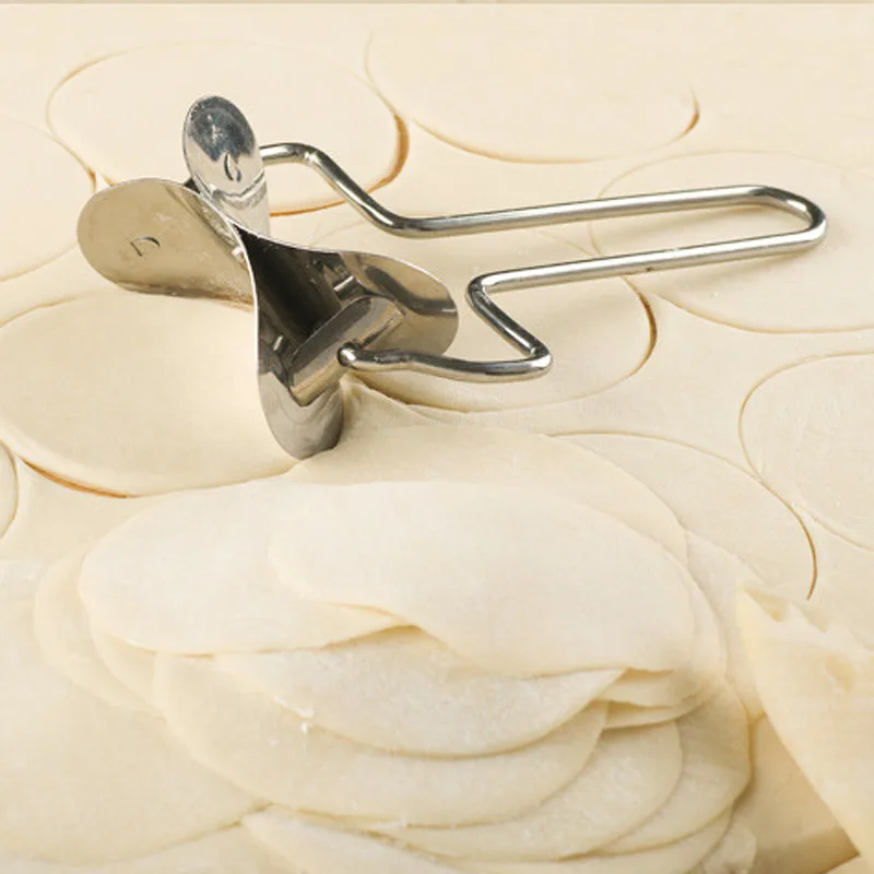 DIY прочный помадка глазурь шпатель печенье круглый прокатки лезвие для резки клецки из теста круглый резак из нержавеющей стали инструмент производитель#45