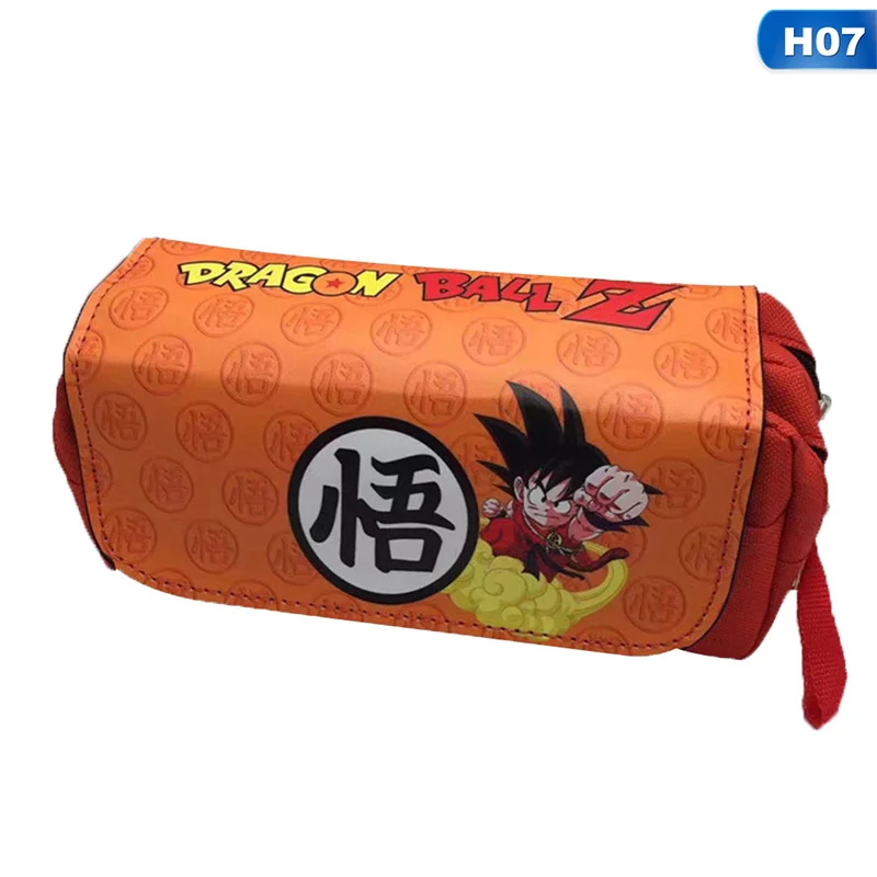 Аниме мультфильм Dragon Ball серии студентов Карандаш Чехол Макияж сумка ручка большая емкость сумка для хранения студенческие канцелярские принадлежности - Цвет: 07