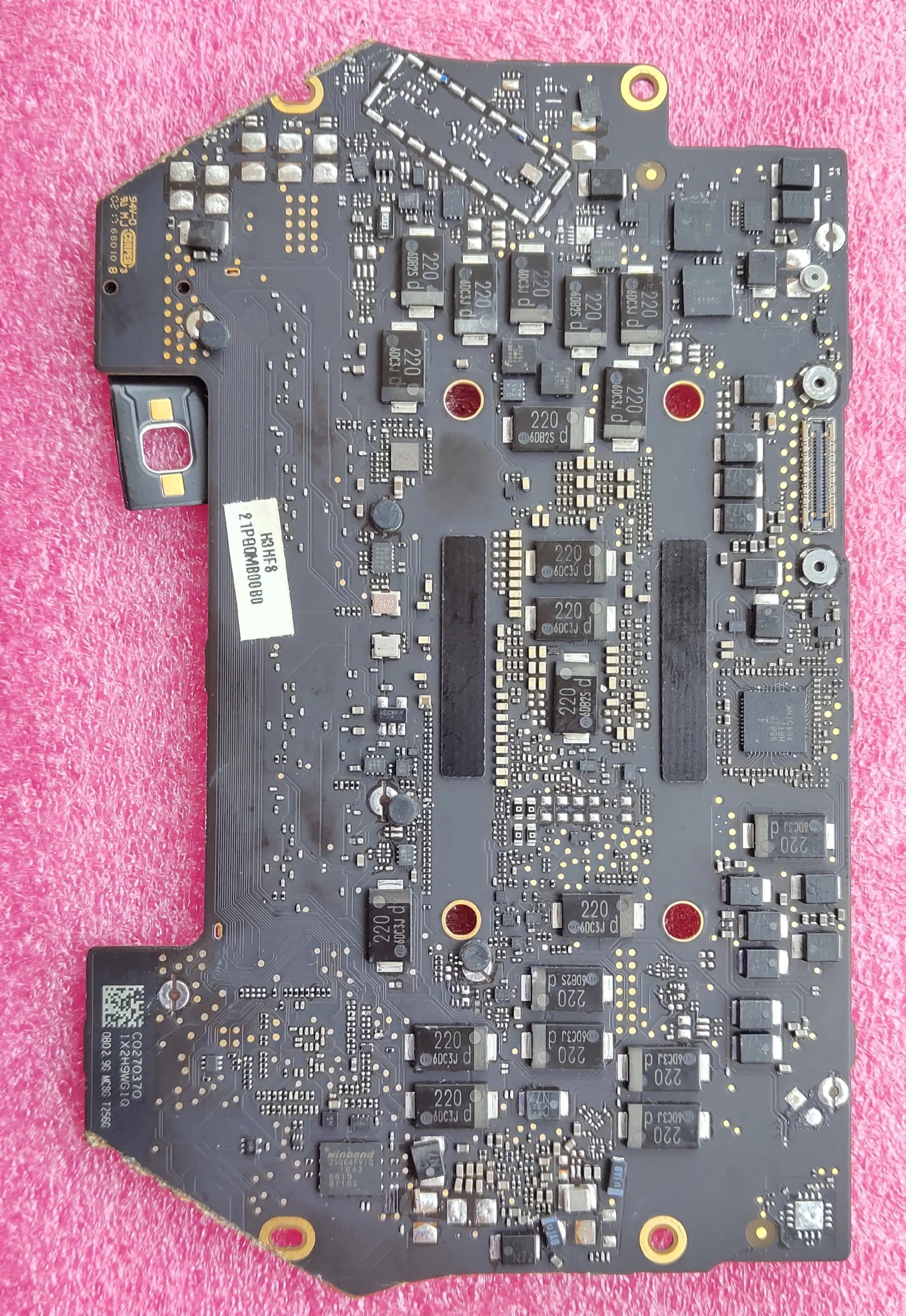 Для MacBook Pro 1" A1706 лет 820-00923 820-00923-A протестированная оригинальная неисправная материнская плата с SN650839 980 SMC