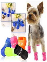  Pet Dog Rainshoes Waterproof Silicone Dog Shoes Anti-skid Boots For Small Medium Large Dogs Cats Rainy Days Appear Pet Supplies 