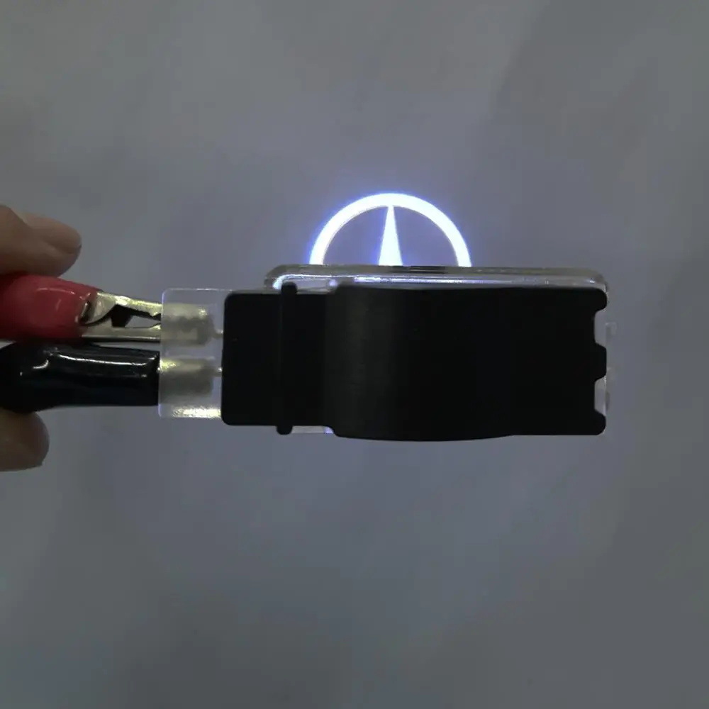  2X Car Door LED Logo Light For Mercedes Benz CLK W209 SLK R171 W203 C-Class 2001-2007 C Class SLR R - 4000368125569