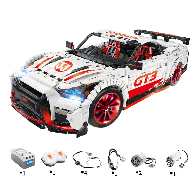 23009 Ford Mustang Hoonicorn RTR V2 гоночный автомобиль с функцией питания led light Technic 20102 MOC-22970 строительные блоки кирпичи дети