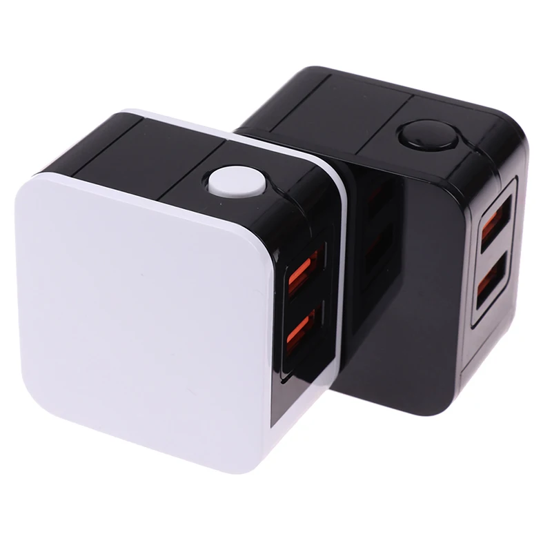 1 шт. светодиодный дисплей 2USB US Plug Интеллектуальный адаптер питания для быстрой зарядки