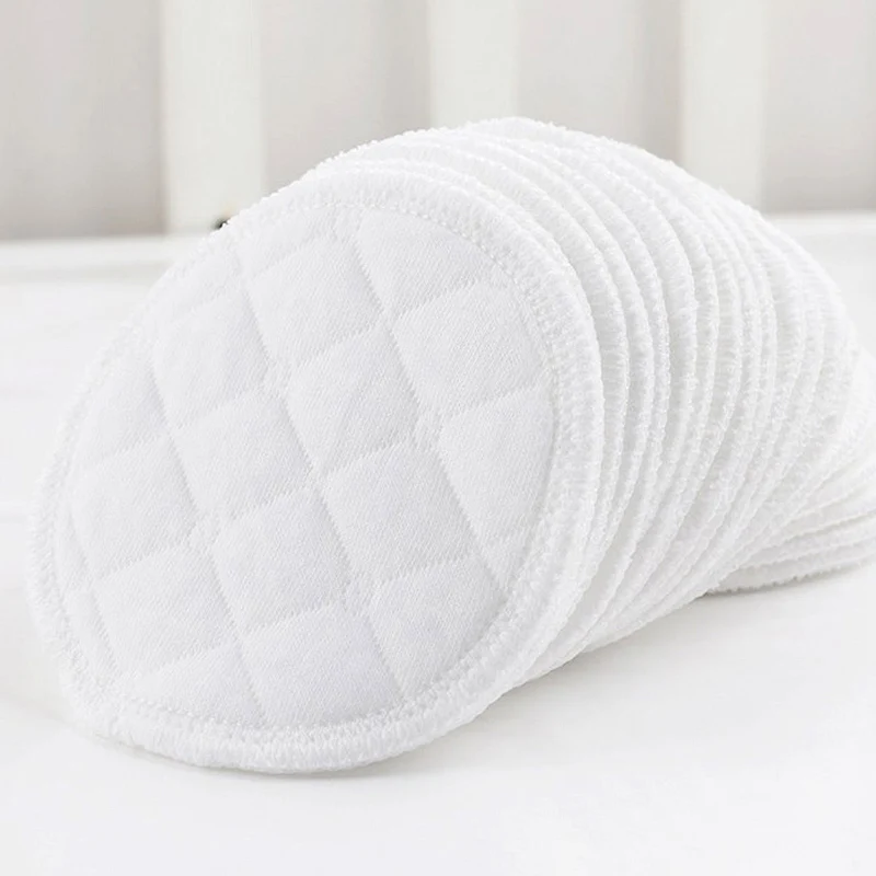 Breast-Pads Breastfeeding-Accessory Reusable Nursing Cotton Waterproof 12pcs Absorbent