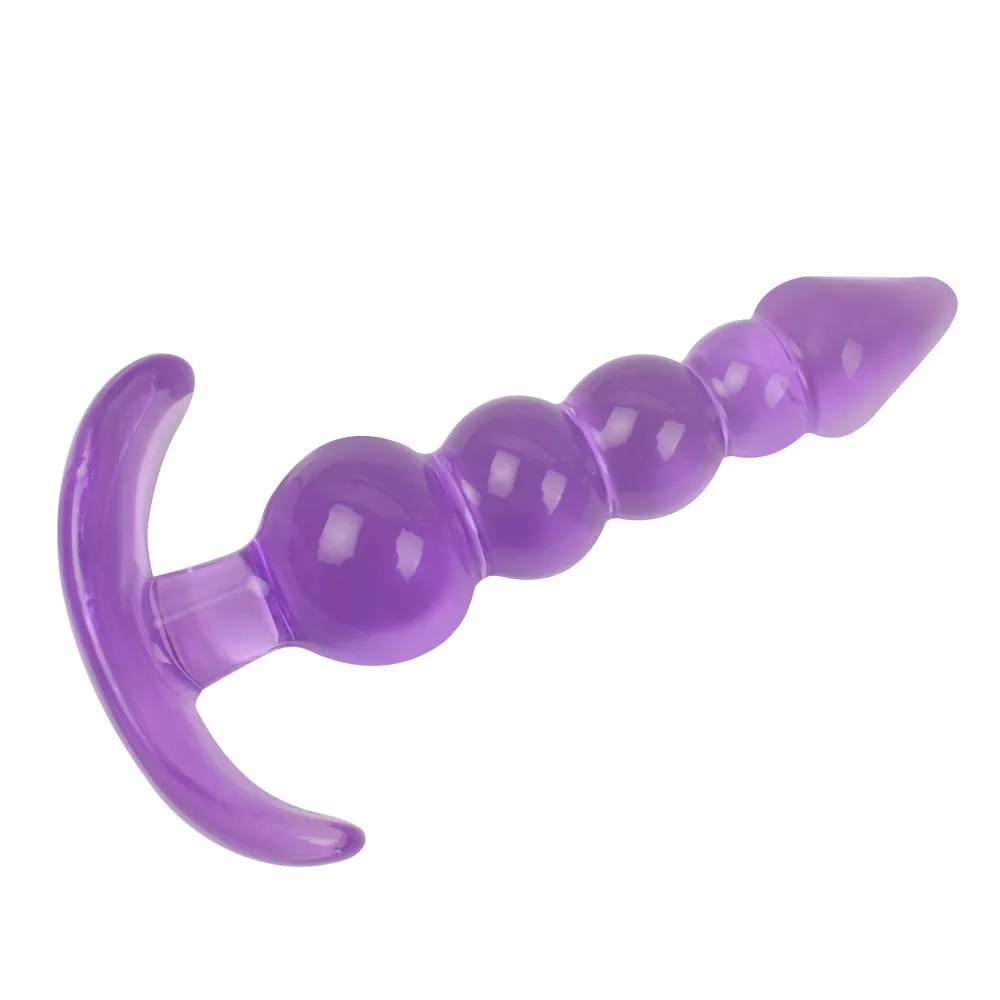 Tanie New Jelly Anal Plug Prostate Massager G-Spot Silicone Anal Beads Adult Sex sklep