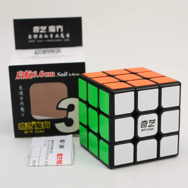 Горячая 3x3x3 куб 18 см супер большой 9 см 7 см 6 см волшебный пазл 3x3 Cubo magico профессиональная развивающая игрушка для ребенка лучший подарок - Цвет: 6cm black