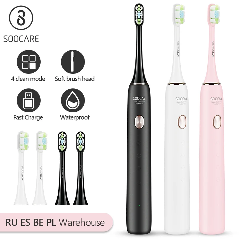 SOOCAS X3U Sonic Electric Toothbrush Ultrasonic Automatic Upgraded USB Rechargeable Fast Chargeable Adult Waterproof Tooth Brush