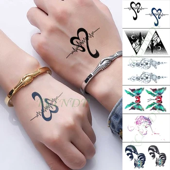 

Waterproof Temporary Tattoo Sticker heart butterfly cat flower forest small tatto flash tatoo fake tattoos for girl men women