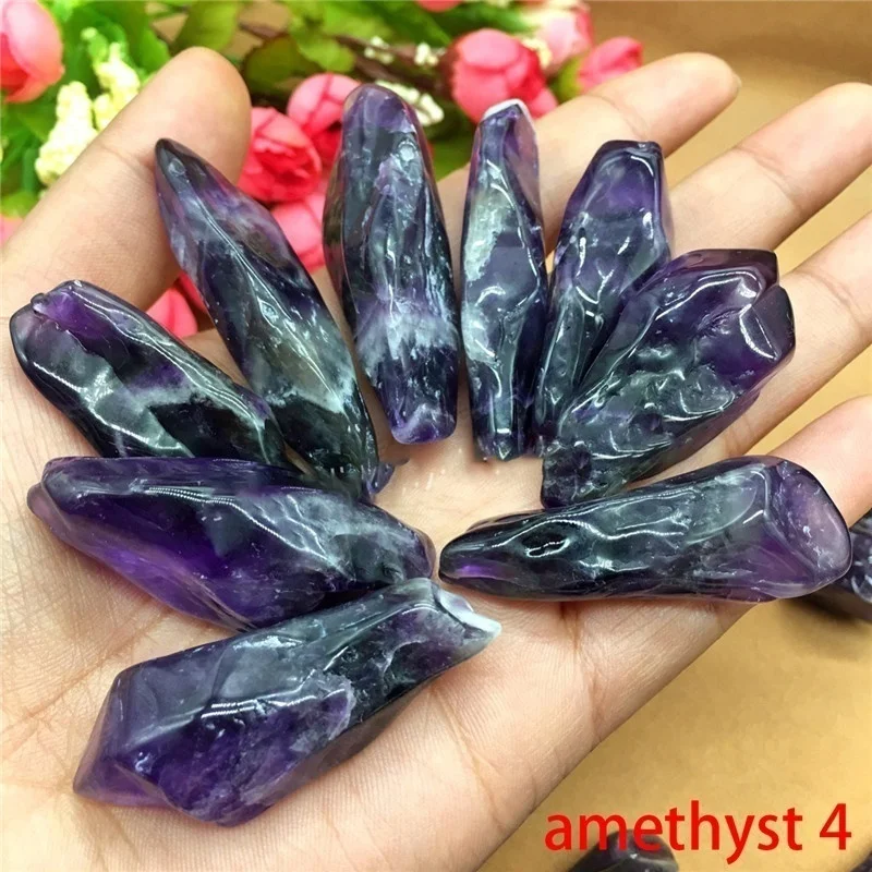 30-50g amethyst 4 30-50 г натуральный редкий сырой обсидиан цветной флюорит драгоценный камень минеральный образец Кристалл Рейки Исцеление Расширенная Коллекция Diy - Цвет: 30-50g amethyst 4