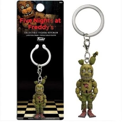 Брелок пять ночей у Фредди экшн фигурки аниме из ПВХ FNAF брелок кольцо игрушка для