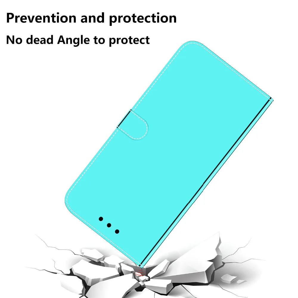 Кожаный чехол-книжка с зеркальной вспышкой для Xiaomi Redmi 9T A3 CC9 Note 7 7S 8 Pro Блестящий Футляр для Redmi 7 Y3 7A K20 8 8A Pro Чехол для телефона s