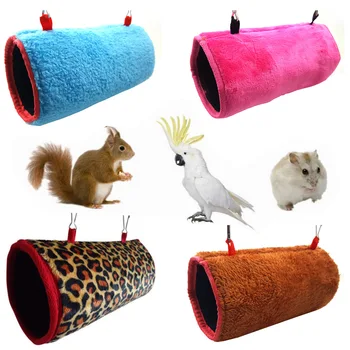 

Parrot Squirrel Hamster Honey Kangaroo Bird Fur Plush Winter Warm Cotton Hanger Toy Channel Tunnel