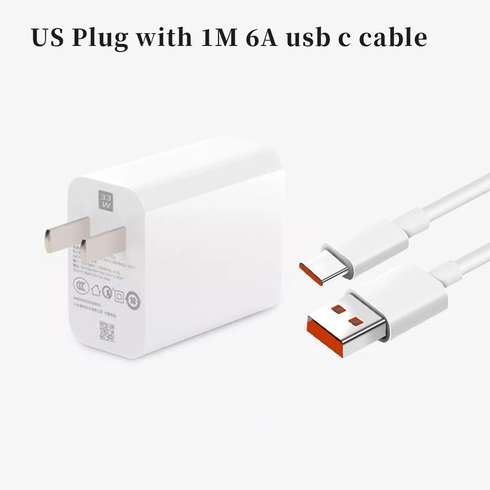 33w Fast Turbo Charge Type C For Xiaomi Phones Charger 33 W Eu For Redmi Note 10 K40 Pro K30 10x Pro 5g Mi 9t Pro Power Adapter mobile phone chargers Chargers