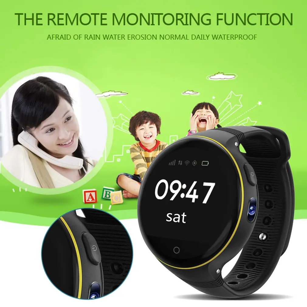 Продажа font b Gps b font LBS WiFi S668 дети Смарт часы Rround экран SOS Поддержка SIM карты дистанционного ребенка безопасное позиционирование