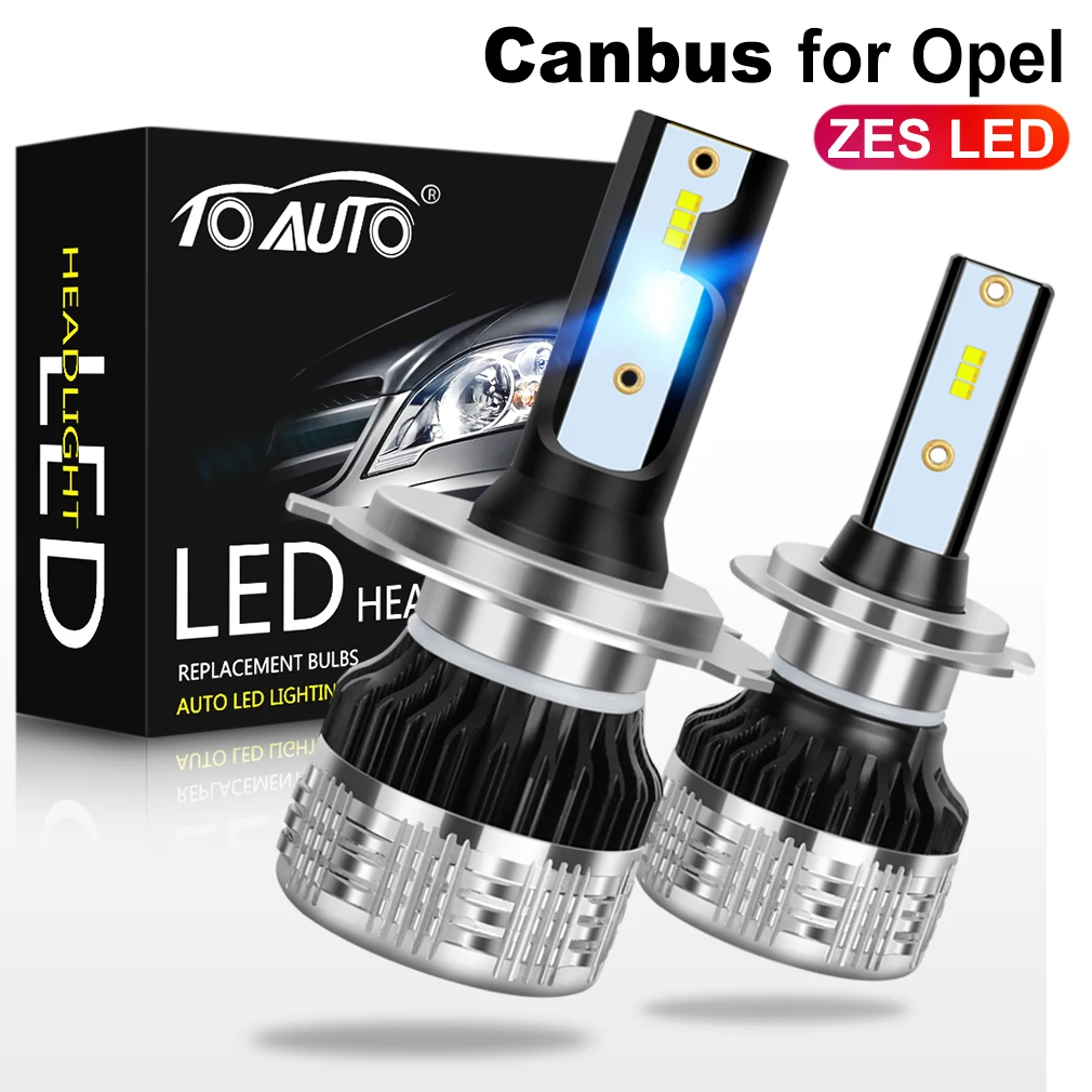 2 шт. Canbus зэс светодиодный H1 H3 H4 H7 H8 H11 HB3 9005 HB4 9006 H27 880 881 лампы для передних фар 9012
