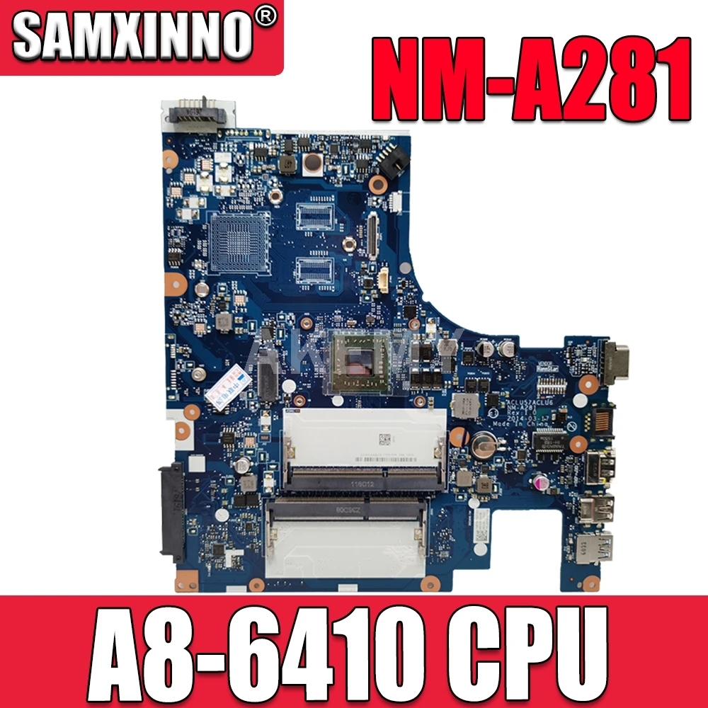 free shipping For Lenovo G50-45 Laptop Motherboard ACLU5/ACLU6 NM-A281 with A8-6410 CPU mainboard motherboard 100% Tested | Компьютеры и