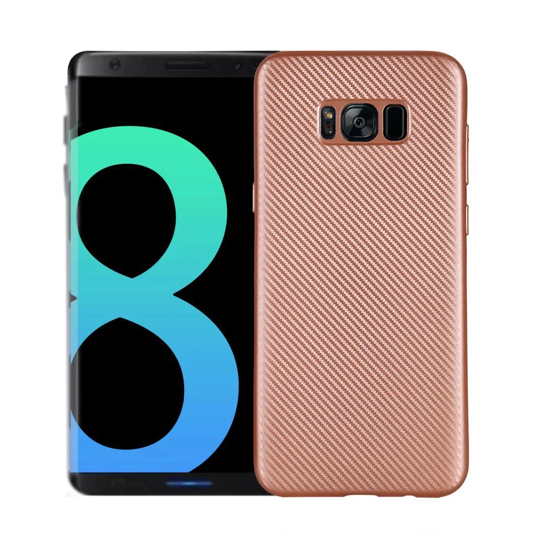 Мягкий силиконовый чехол из углеродного волокна для samsung Galaxy A3 A5 A7 J1 J3 J5 J7 Grand Prime S8 S9 Plus