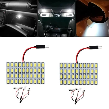 

1 Set Panel Lights White 24SMD T10 BA9S Dome Interior Festoon Adapters
