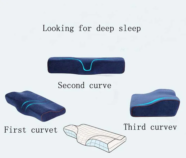 Подушка из пены с эффектом памяти для сна, шейные подушки в форме бабочки, подушки с эффектом памяти, расслабление шейного отдела позвоночника, для взрослых, медленное восстановление